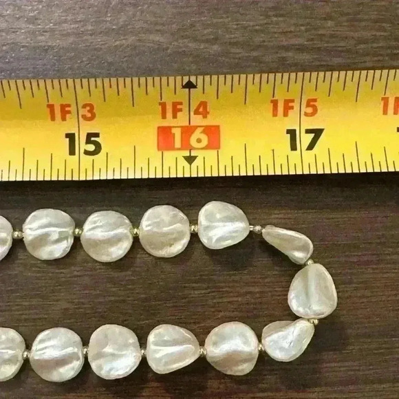 Pearlized Beaded String Necklace. 34” Total Length - Picture 5 of 5